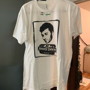 Porn Star James Deen white Tee Shirt Size S & L